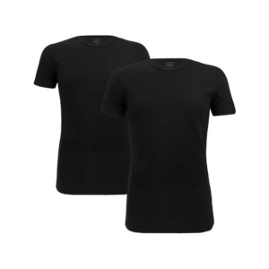 Claesens 2-pack t-shirts SS black ~ Spinze.nl