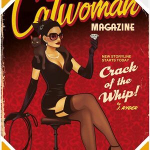 DC Comics Bombshells Glass Poster Catwoman 30 x 40 cm ~ Spinze.nl