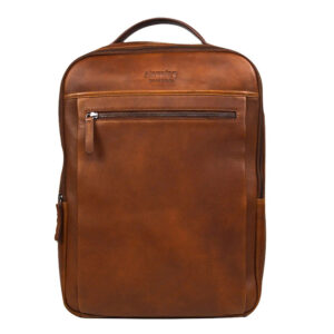 DSTRCT Premium Collection Laptop Backpack 15.6" Cognac ~ Spinze.nl