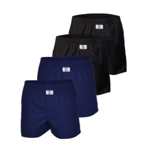 Deal 4-pack boxershorts - donkerblauw/zwart ~ Spinze.nl
