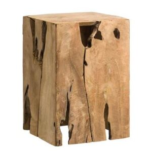 Decoratief blok Fenn - recycled hout - 35x25x25 cm - Leen Bakker ~ Spinze.nl