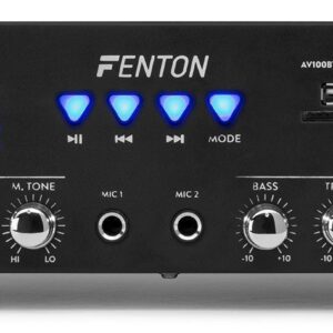 Fenton AV100BT stereo HiFi versterker met Bluetooth - 2x 50W ~ Spinze.nl