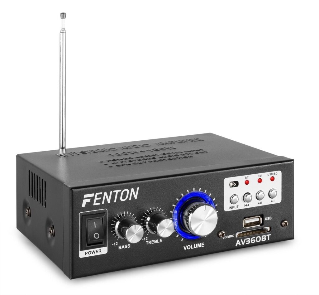 Fenton AV360BT versterker met Bluetooth en USB/SD mp3 speler ~ Spinze.nl