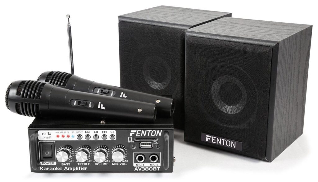 Fenton AV380BT Karaoke set met USB en Bluetooth - Plug&Play ~ Spinze.nl