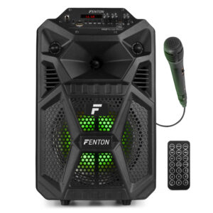 Fenton FPC8T Karaoke Speaker op accu - 100 Watt - Bluetooth - LED ~ Spinze.nl
