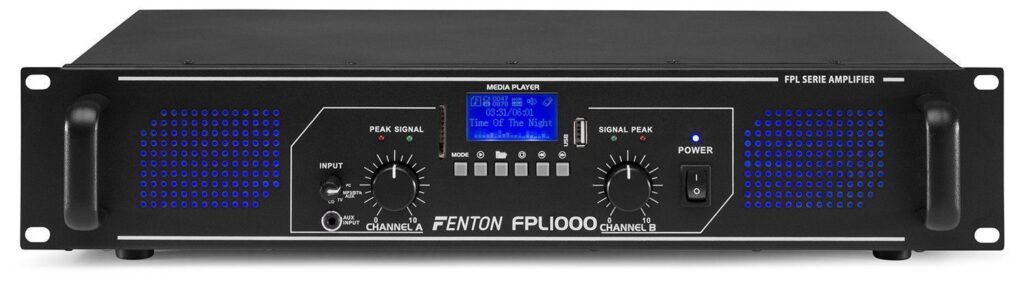 Fenton FPL1000 Digitale versterker 2x 500W met Bluetooth en mp3 speler ~ Spinze.nl