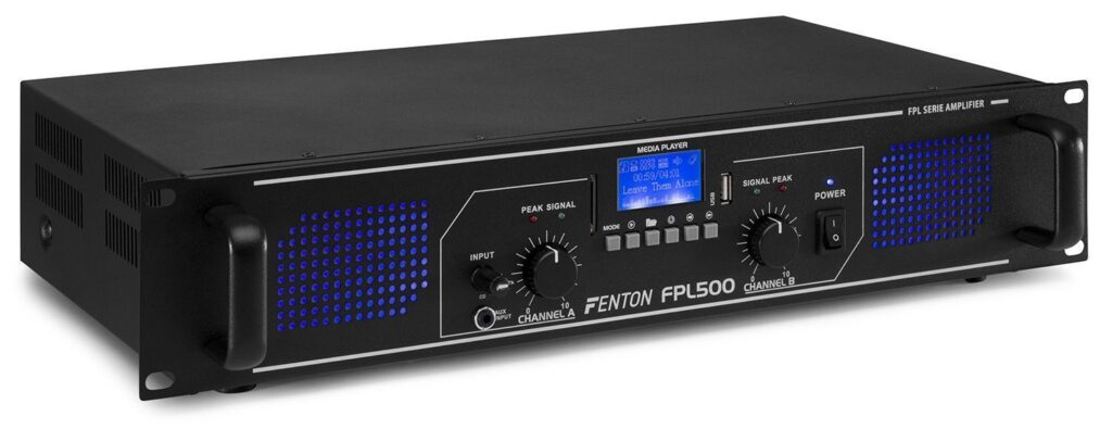 Fenton FPL500 Digitale versterker 2x 250W met Bluetooth en mp3 speler ~ Spinze.nl