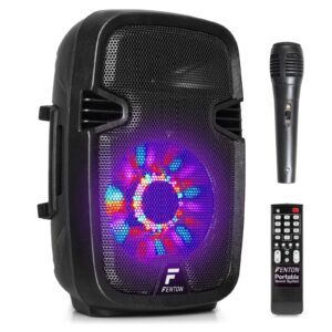 Fenton FT8LED karaoke speaker 300W 8" met LED lichteffecten ~ Spinze.nl