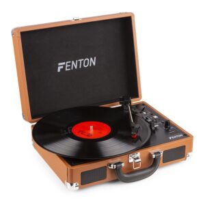 Fenton RP115F retro platenspeler met Bluetooth en USB - Bruin ~ Spinze.nl