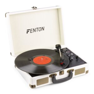 Fenton RP115G retro platenspeler met Bluetooth en USB - Crème ~ Spinze.nl