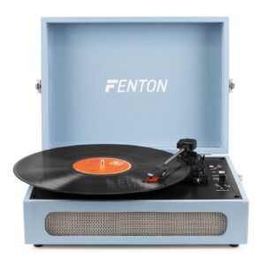 Fenton RP118E retro platenspeler met Bluetooth in /out en USB - Blauw ~ Spinze.nl