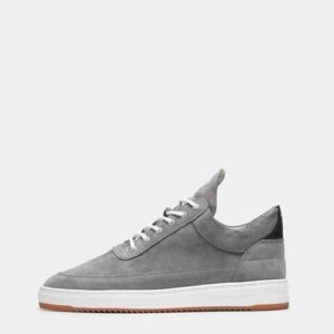 Filling Pieces Low Top Ripple Suede Grey ~ Spinze.nl