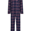 Flanellen heren doorknoop pyjama Jim ~ Spinze.nl