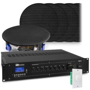 Geluidsinstallatie met 12x NCSP5B inbouw speaker en PRM120 versterker ~ Spinze.nl