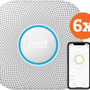 Google Nest Protect V2 Netstroom 6-pack ~ Spinze.nl