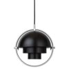 Gubi Multi-Lite Small Hanglamp - Chroom & Mat zwart ~ Spinze.nl