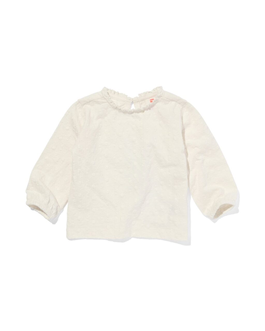 HEMA Baby Shirt Broderie Gebroken Wit (gebroken wit) ~ Spinze.nl