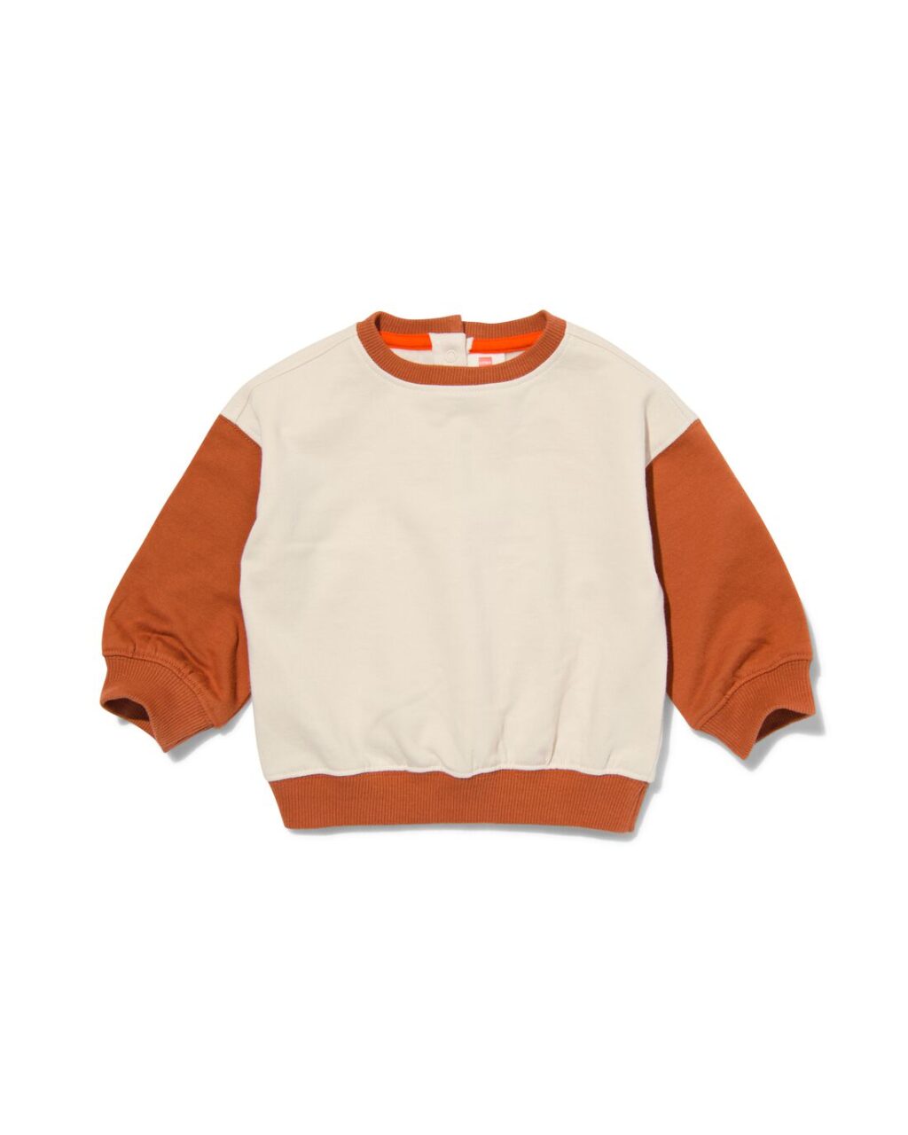 HEMA Baby Sweater Met Kleurblokken Bruin (bruin) ~ Spinze.nl