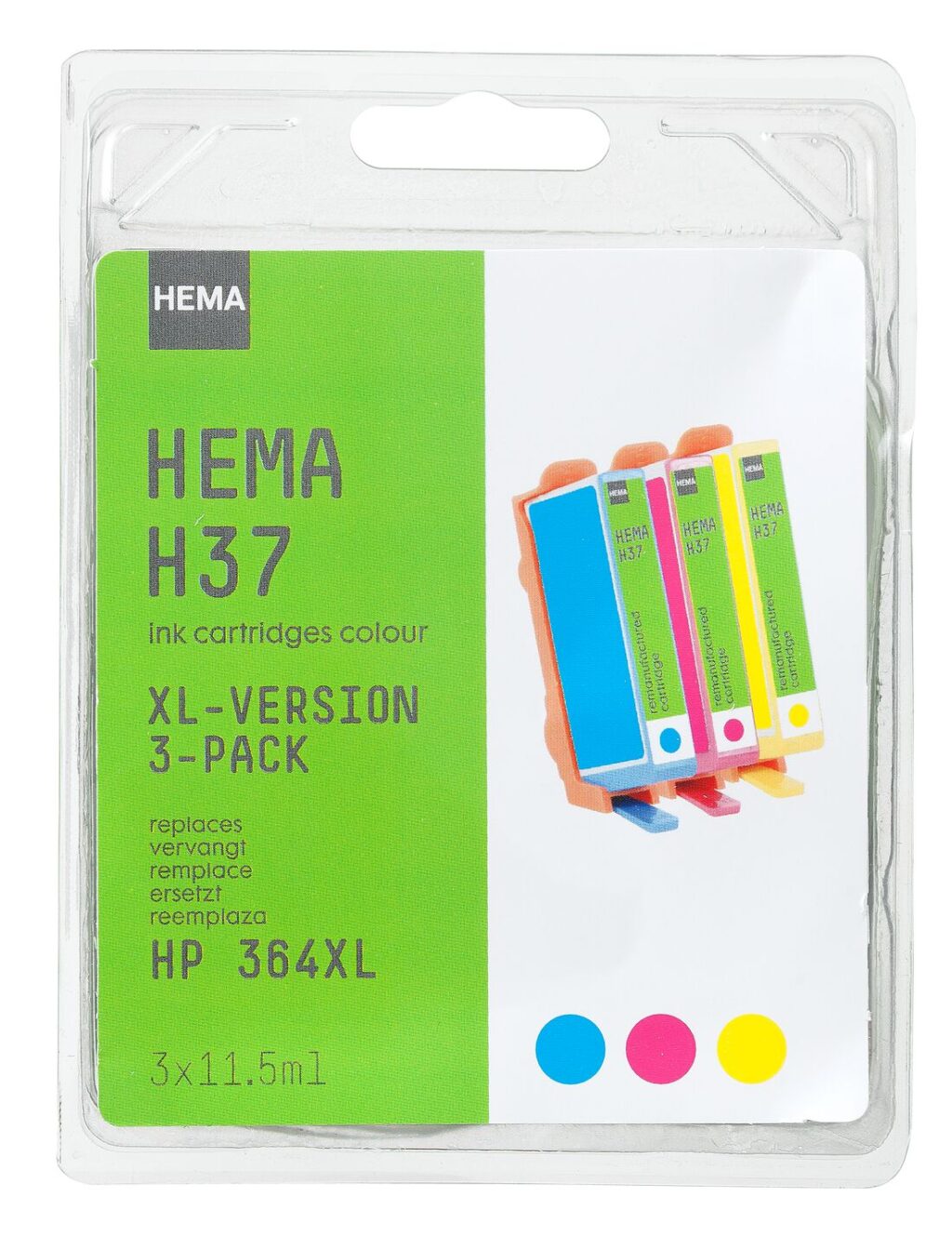 HEMA HEMA Cartridge H37 Voor De HP 364 CMY Multipack XL ~ Spinze.nl