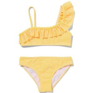 HEMA Kinder Bikini Asymmetrisch Geel (geel) ~ Spinze.nl