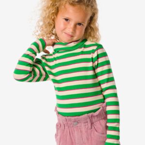 HEMA Kinder Shirt Met Col Groen (groen) ~ Spinze.nl
