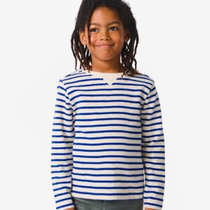 HEMA Kinder Shirt Met Strepen Blauw (blauw) ~ Spinze.nl