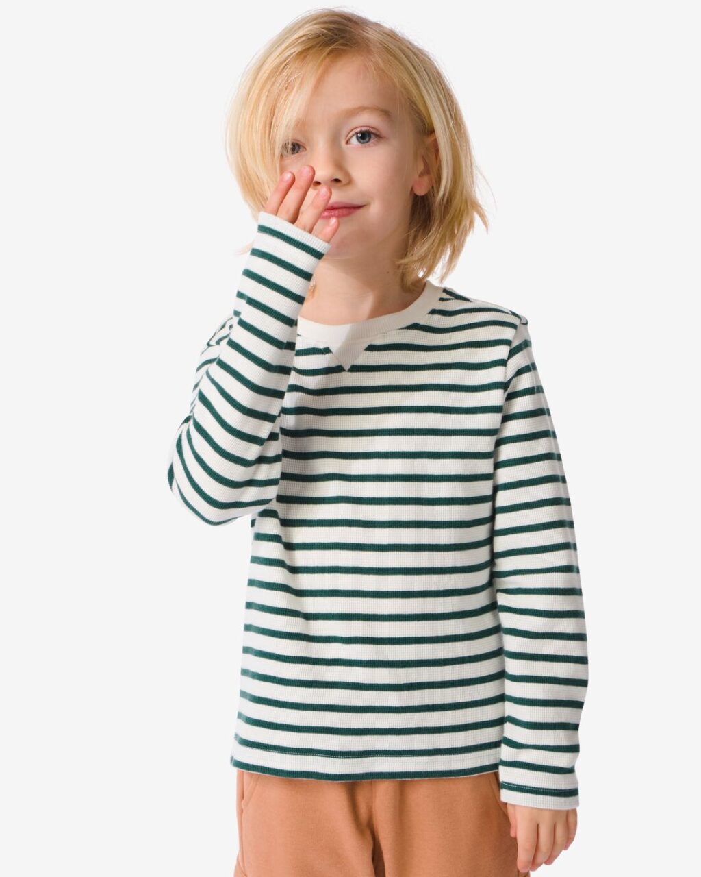 HEMA Kinder Shirt Met Strepen Groen (groen) ~ Spinze.nl