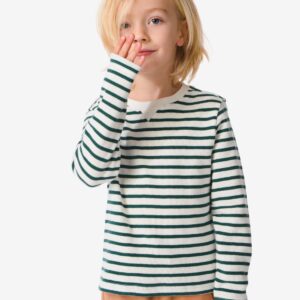 HEMA Kinder Shirt Met Strepen Groen (groen) ~ Spinze.nl