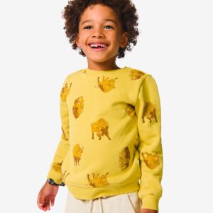 HEMA Kinder Sweater Bizon Geel (geel) ~ Spinze.nl