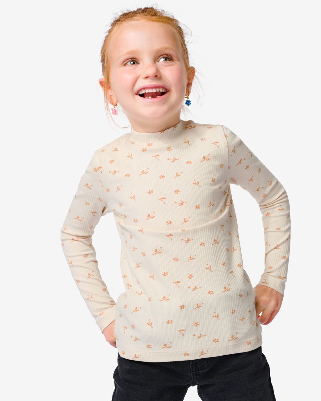 HEMA Kinder T-shirt Met Ribbels Gebroken Wit (gebroken wit) ~ Spinze.nl