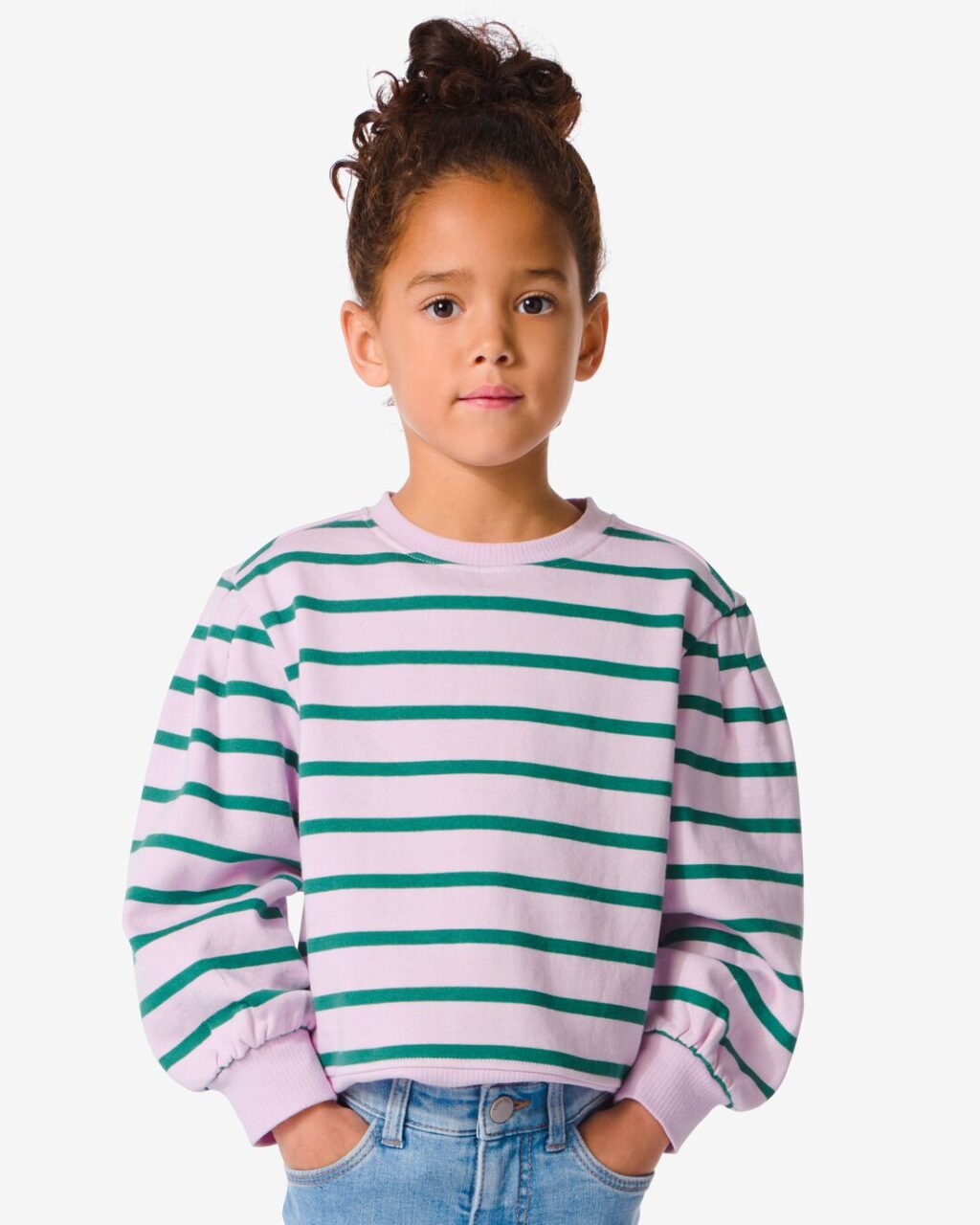 HEMA Kindersweater Met Ballonmouw Paars (paars) ~ Spinze.nl