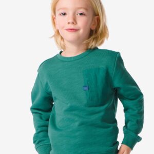 HEMA Kindersweater Met Borstvakje Blauw (blauw) ~ Spinze.nl