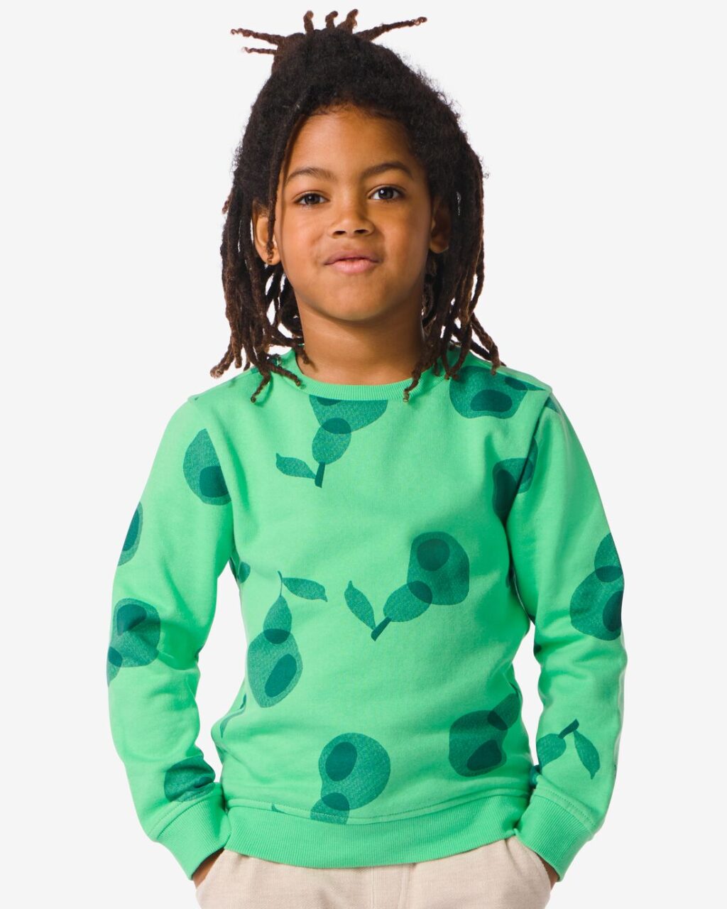 HEMA Kindersweater Met Print Groen (groen) ~ Spinze.nl