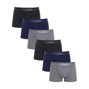 HOM HO1 mix 6-pack boxershorts zwart blauw grijs ~ Spinze.nl