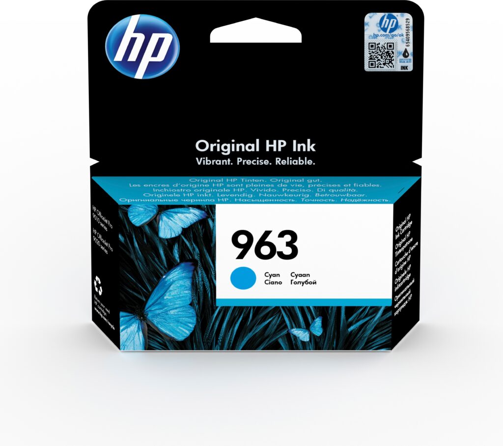 HP 963 ink cyan Inkt Blauw ~ Spinze.nl
