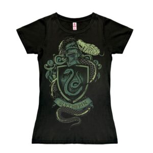 Harry Potter Easy Fit Ladies T-Shirt Slytherin Size M ~ Spinze.nl