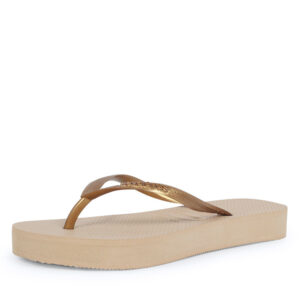 Havaianas Slim Flatform slippers goud-41/42 ~ Spinze.nl