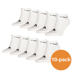 Head Sneaker sokken 10-pack Wit-43/46 ~ Spinze.nl