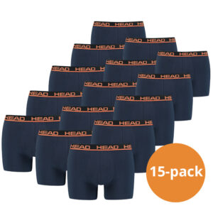 Head boxershorts Orange/Peacoat 15-Pack-S ~ Spinze.nl