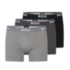 Hugo Boss 3-pack boxershorts brief open grey ~ Spinze.nl