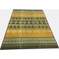 Human Comfort Igusa Carpet Nara M (190X190) Tentkleed Geel/Groen ~ Spinze.nl