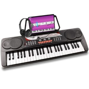 MAX KB8 keyboard piano met 49 toetsen en koptelefoon ~ Spinze.nl
