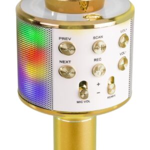 MAX KM15G Karaoke microfoon met ingebouwde LED&apos;s