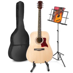 MAX SoloJam Western akoestische gitaar met muziek- en gitaarstandaard ~ Spinze.nl