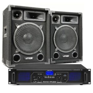 MAX10 DJ luidspreker en Bluetooth versterker combinatie 1000W ~ Spinze.nl