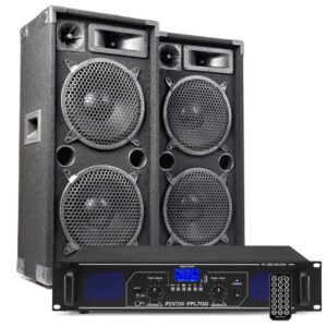 MAX210 DJ luidspreker en Bluetooth versterker combinatie 2000W ~ Spinze.nl