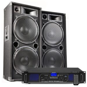 MAX215 DJ luidspreker en Bluetooth versterker combinatie 4000W ~ Spinze.nl