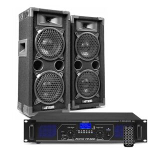 MAX26 DJ luidspreker en Bluetooth versterker combinatie 1200W ~ Spinze.nl