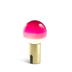 Marset Dipping Light Portable Tafellamp - Roze - Messing ~ Spinze.nl