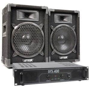 Max Complete 400W Speakerset MAX8 met Versterker ~ Spinze.nl